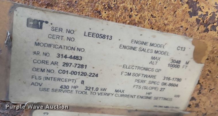 image for item DZ6541 2008 Sterling LT9500 truck cab and chassis