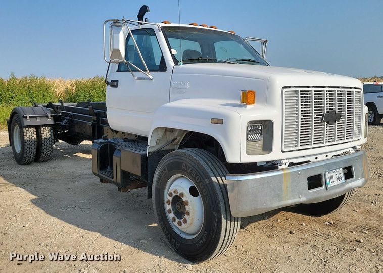 image for item DZ6544 1991 Chevrolet  Kodiak hook lift truck