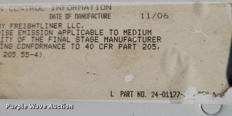 image for item DZ6566 2007 Freightliner  M2 Business Class refuse truck