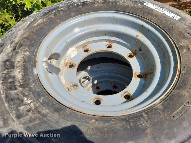 image for item DZ6568 (4) Deestone 12-16.5LT tires and wheels