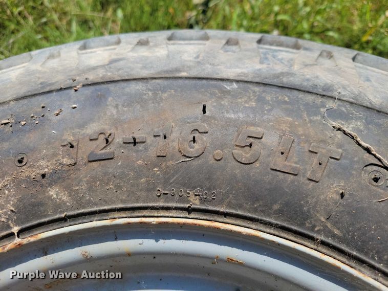 image for item DZ6568 (4) Deestone 12-16.5LT tires and wheels