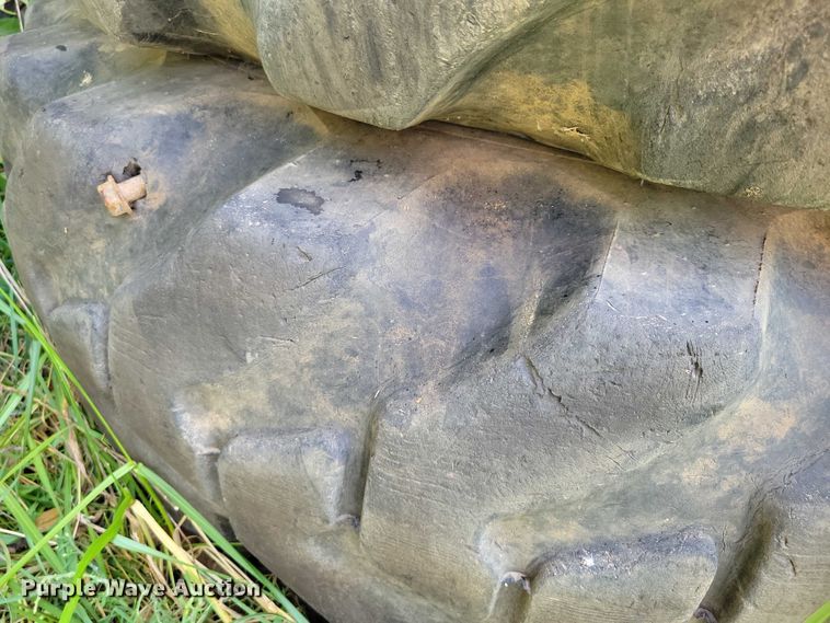 image for item DZ6572 (4) 14-24 tires and wheels