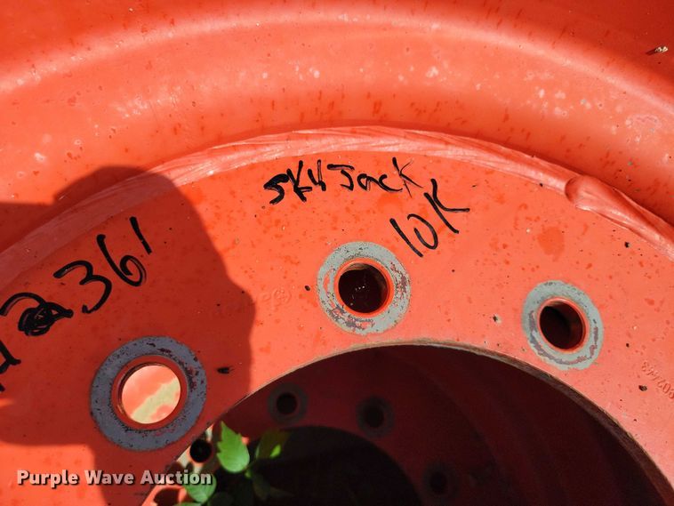 image for item DZ6572 (4) 14-24 tires and wheels