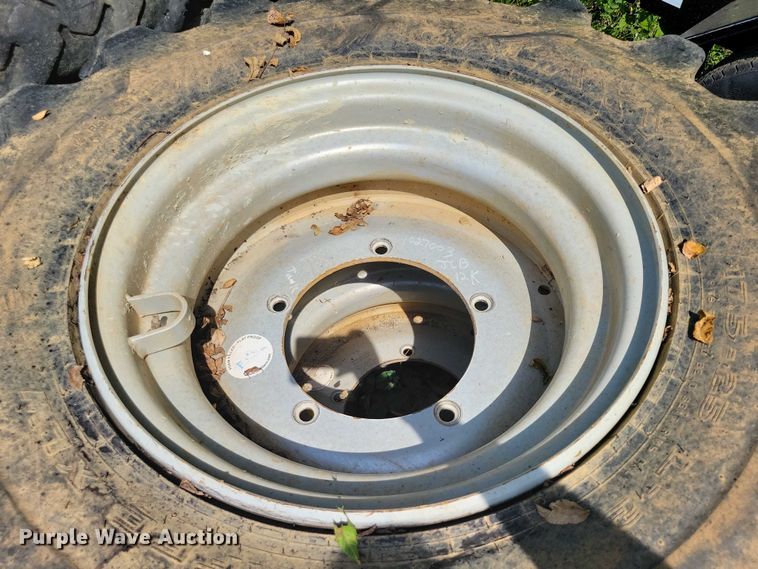 image for item DZ6575 (2) 17.5-25 tires and wheels 