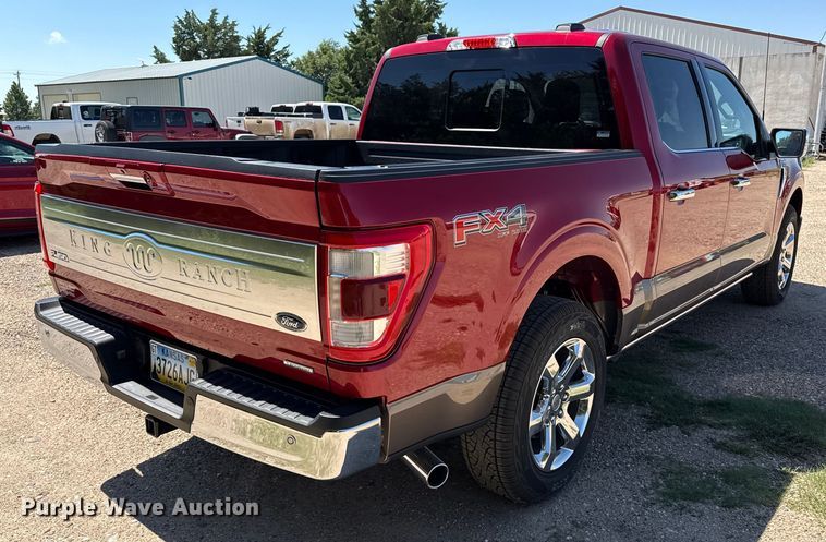 image for item DZ8966 2021 Ford F150 King Ranch SuperCrew pickup truck
