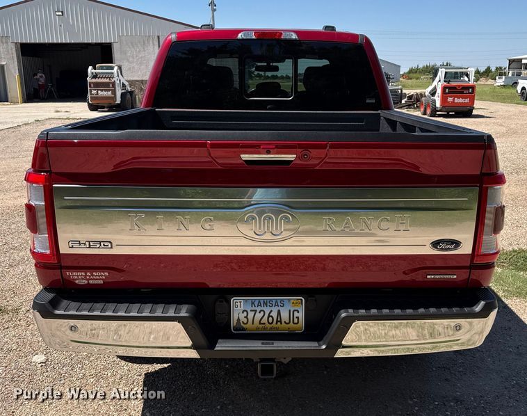 image for item DZ8966 2021 Ford F150 King Ranch SuperCrew pickup truck