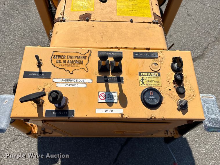 image for item EC4409 Sewer Equip. Co. Of America sewer easement machine