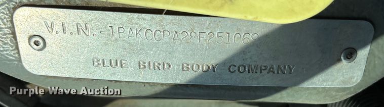 image for item EC7995 2008 Blue Bird Vision school bus