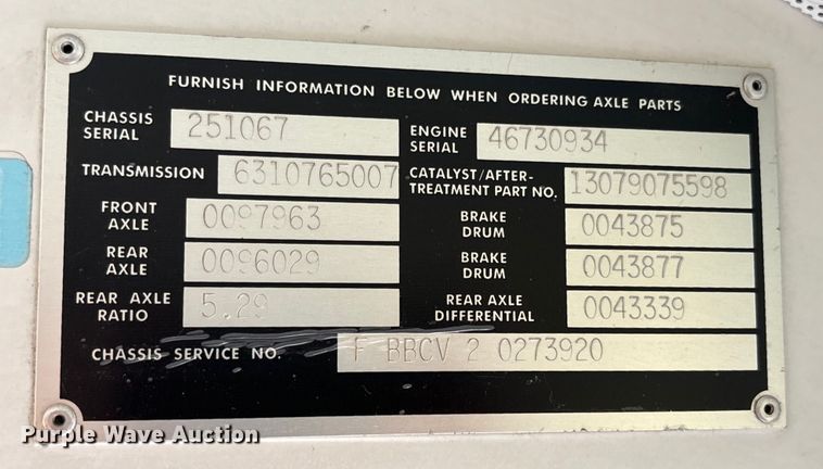 image for item EC7998 2008 Blue Bird Vision school bus