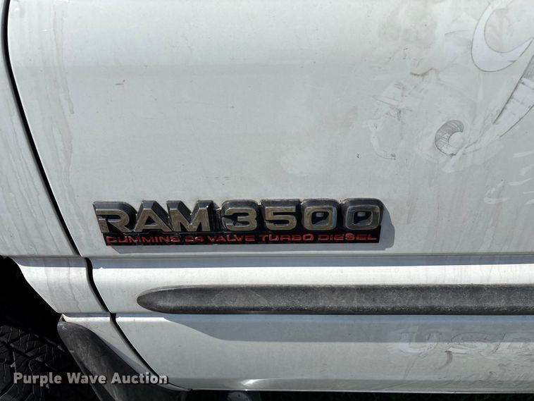 image for item ED2213 2002 Dodge Ram 3500 utility bed pickup truck