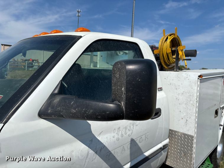 image for item ED2213 2002 Dodge Ram 3500 utility bed pickup truck