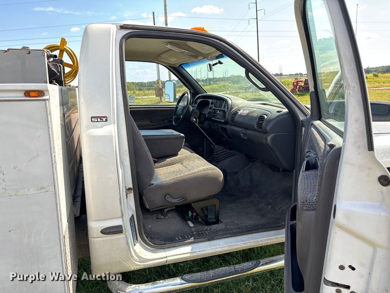 image for item ED2213 2002 Dodge Ram 3500 utility bed pickup truck