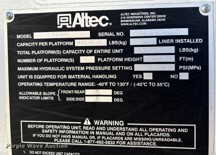 image for item ED2216 2012 Dodge Ram 5500 bucket truck