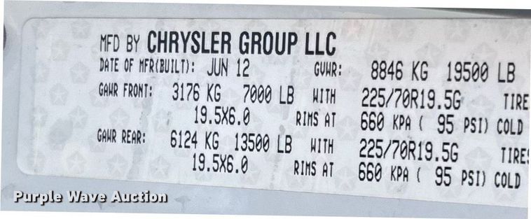 image for item ED2216 2012 Dodge Ram 5500 bucket truck