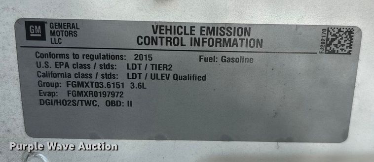 image for item ED2217 2015 Chevrolet Traverse LT SUV