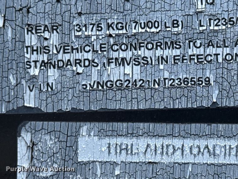 image for item ED5874 2022 C and M Trailers 83X24 GN 7K equipment trailer