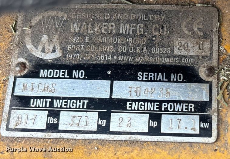 image for item EE3964 Walker MTGHS ZTR lawn mower