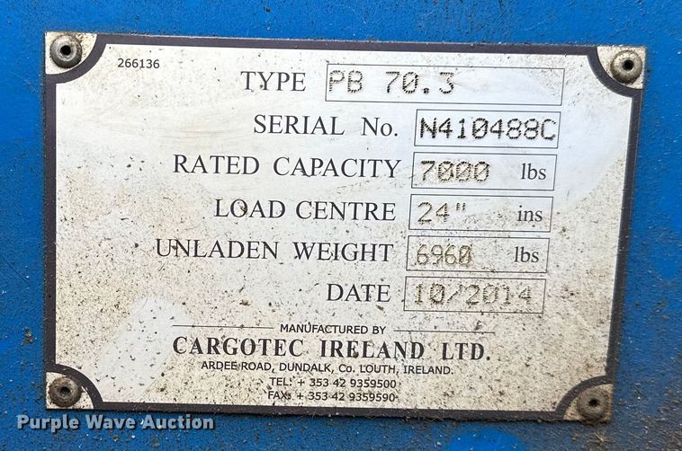 image for item EE3992 2014 Princeton PB70.3 forklift