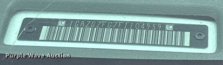 image for item EG6028 2015 Chevrolet Express 3500 van