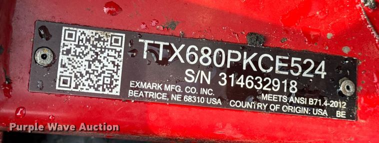 image for item EH7458 eXmark Turf Tracer TTX680PKCE524 lawn mower