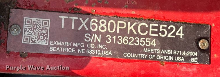 image for item EH7459 eXmark TTX680PKCE524 lawn mower