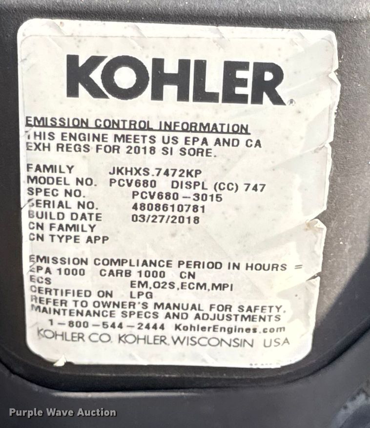 image for item EH7463 eXmark TTX680PKC60400 lawn mower