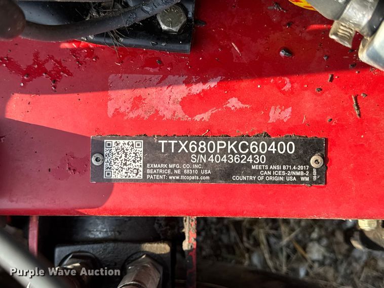 image for item EH7463 eXmark TTX680PKC60400 lawn mower
