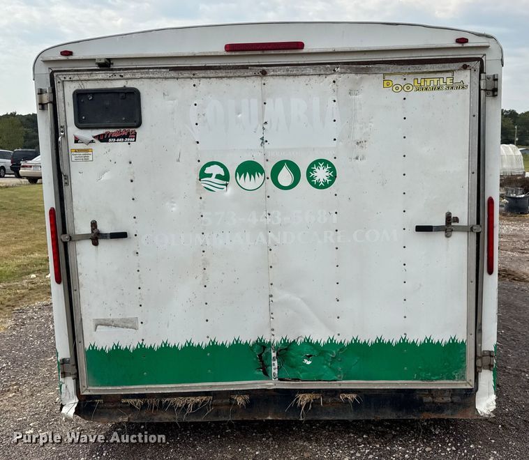 image for item EH7472 2014 Doolittle enclosed cargo trailer