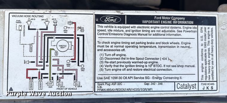 image for item EM0597 1993 Ford E350 handicap accessible van