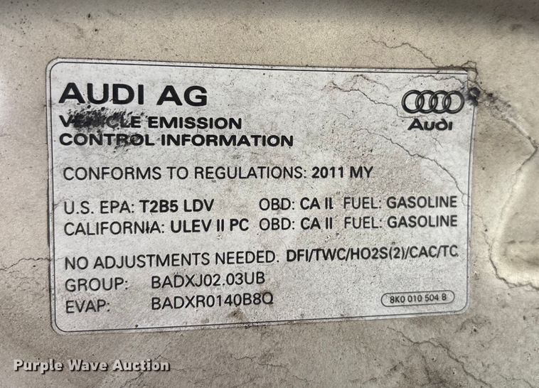 image for item EM0652 2011 Audi A5 