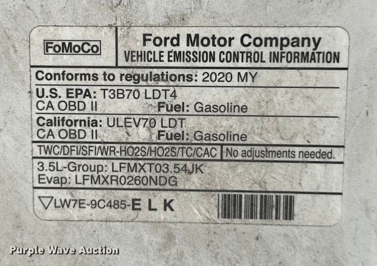 image for item EM2341 2020 Ford F150 SuperCrew pickup truck