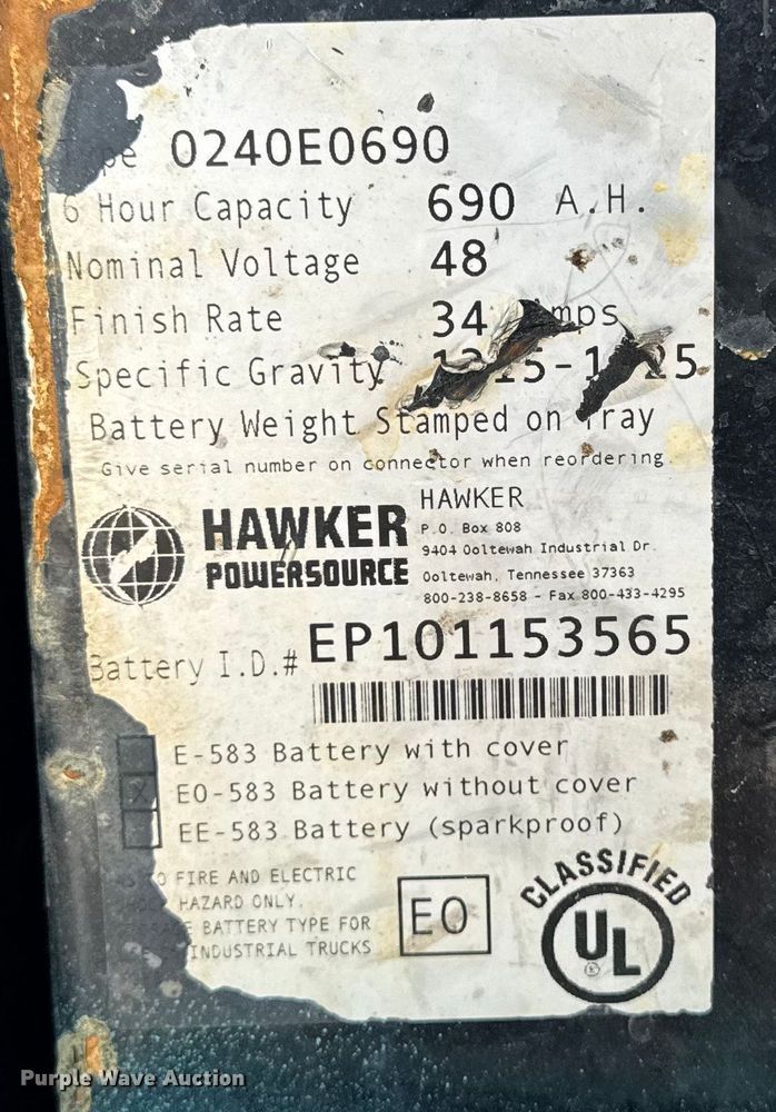 image for item EM2344 Mitsubishi FB20NT-AC forklift