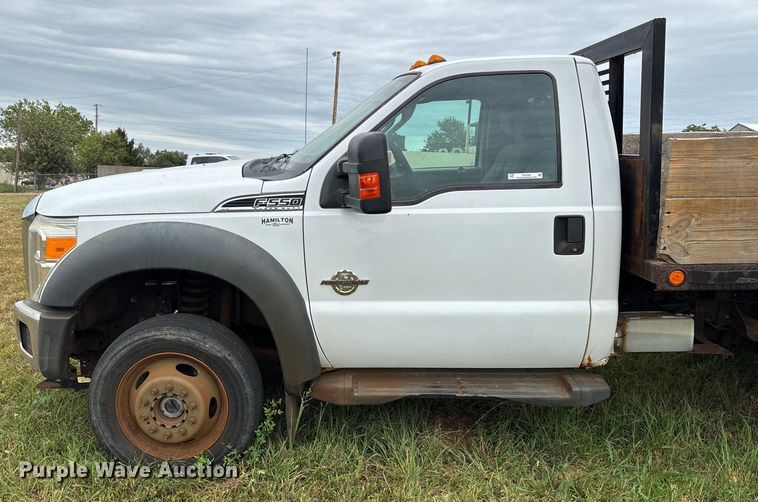 image for item EN5569 2013 Ford F550 dump flatbed truck