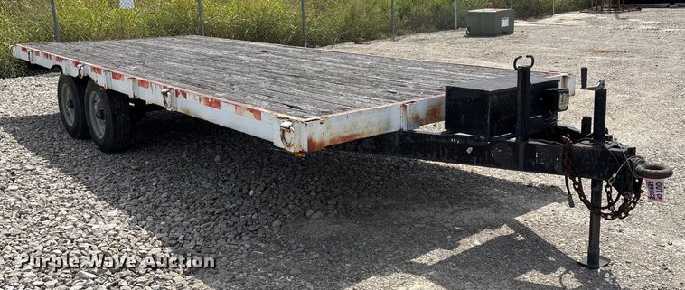 image for item EN5587 1982 Shop built equipment trailer