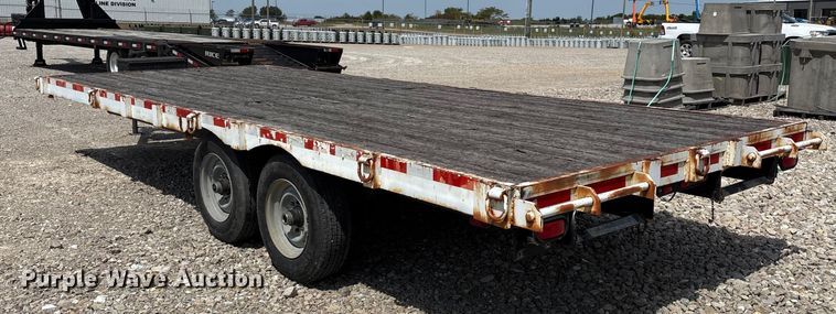 image for item EN5587 1982 Shop built equipment trailer