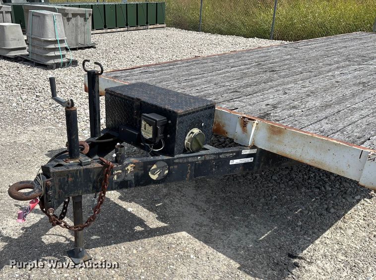 image for item EN5587 1982 Shop built equipment trailer