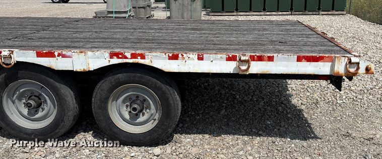 image for item EN5587 1982 Shop built equipment trailer