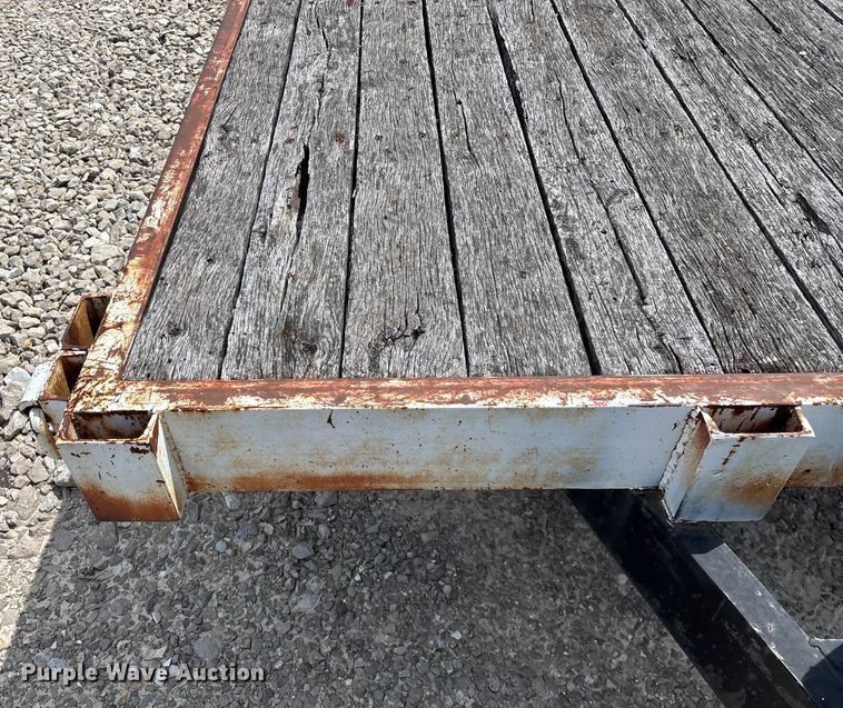 image for item EN5587 1982 Shop built equipment trailer