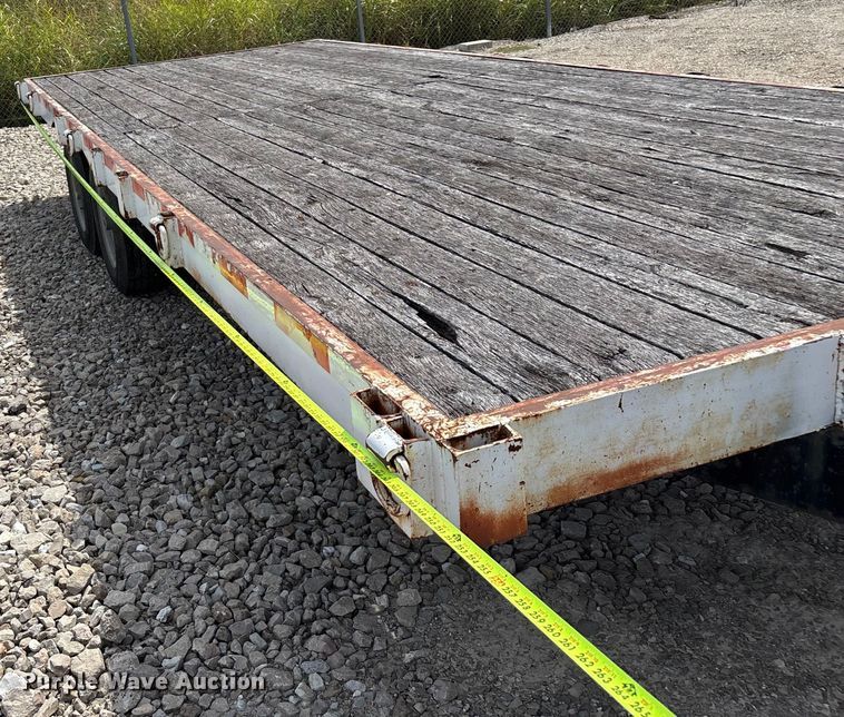 image for item EN5587 1982 Shop built equipment trailer