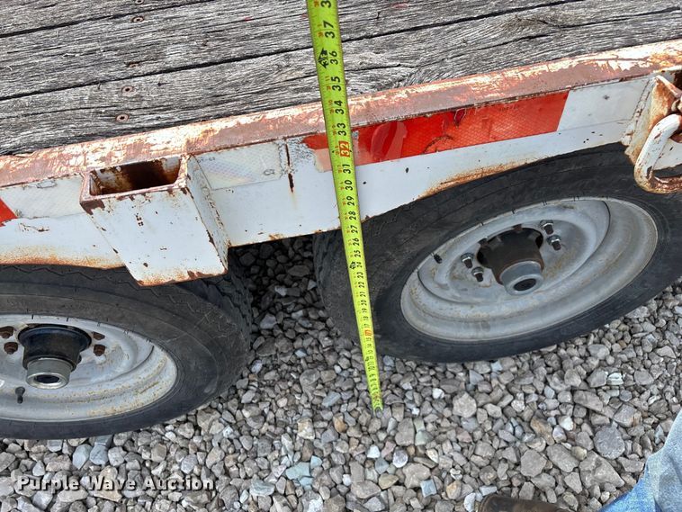 image for item EN5587 1982 Shop built equipment trailer