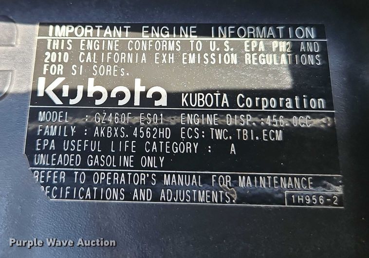 image for item EO4644 2010 Kubota RTV500 utility vehicle