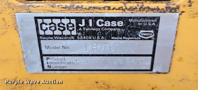 image for item EO4647 1992 Case 1840 skid steer loader