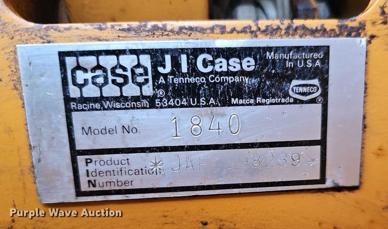 image for item EO4647 1992 Case 1840 skid steer loader