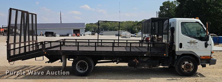 image for item EO4656 2002 Mitsubishi Fuso FE639 flatbed truck