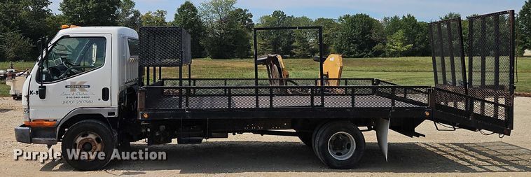 image for item EO4656 2002 Mitsubishi Fuso FE639 flatbed truck