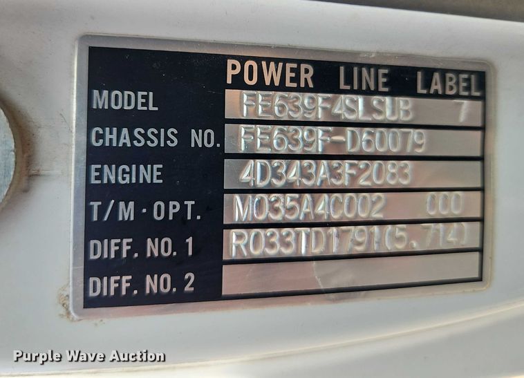 image for item EO4656 2002 Mitsubishi Fuso FE639 flatbed truck