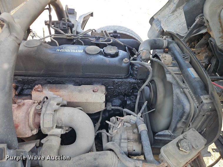 image for item EO4656 2002 Mitsubishi Fuso FE639 flatbed truck