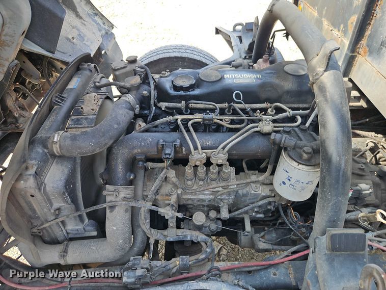 image for item EO4656 2002 Mitsubishi Fuso FE639 flatbed truck