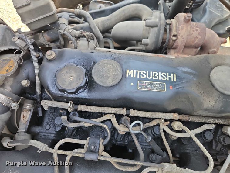 image for item EO4656 2002 Mitsubishi Fuso FE639 flatbed truck