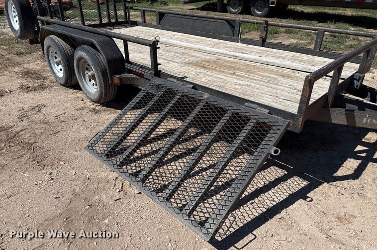 image for item EP0539 2015 Lone Star utility trailer